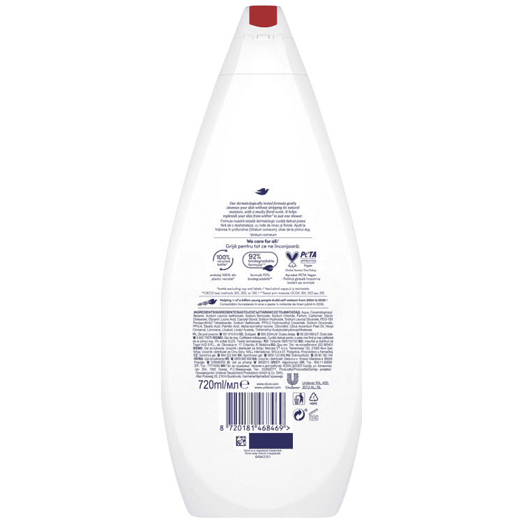 Dove Αφρόλουτρο Silky Velvet 720ml
