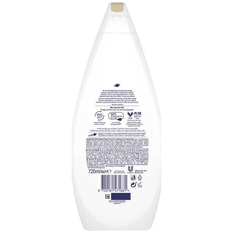 Dove Αφρόλουτρο Gentle Pamper 720ml