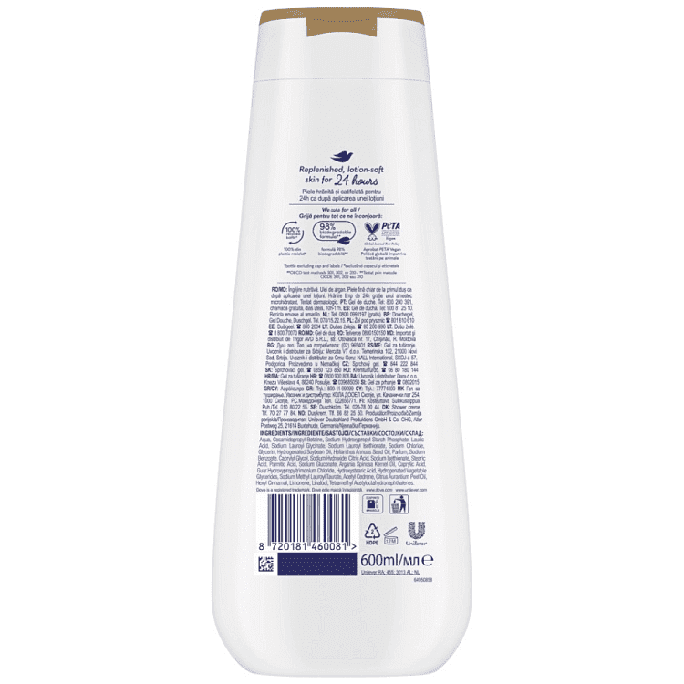 Dove Αφρόλουτρο Nour Care 600ml