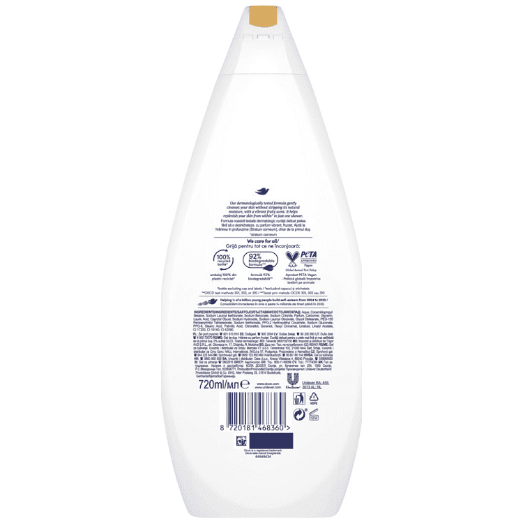 Dove Αφρόλουτρο Fruit Nour 720ml
