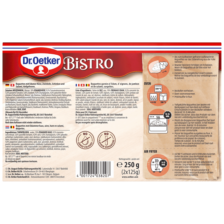 Dr Oetker Bistro Baquette Special Κατεψυγμένες 250gr