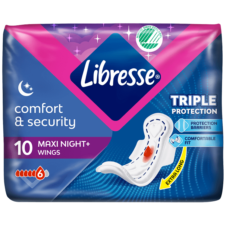 Libresse Σερβιέτες Maxi Goodinight 10τεμ.