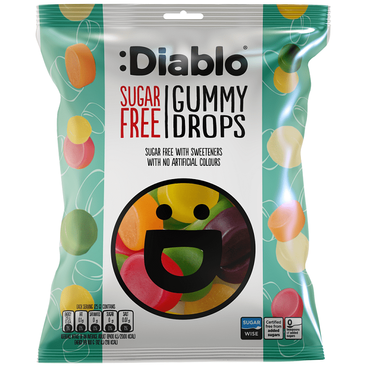 Diablo Ζελεδάκια Drops Χωρίς Ζάχαρη 75gr