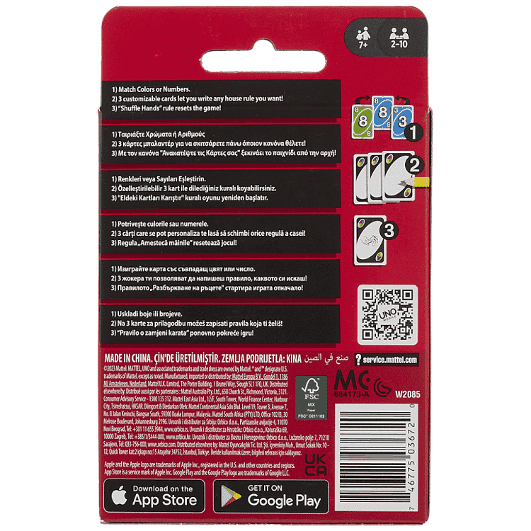 Uno Κάρτες Mattel