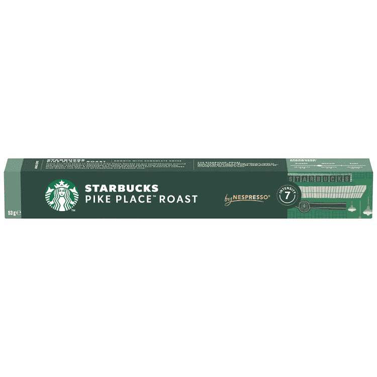 Starbucks Espresso Pike PlaceΚάψουλες Συμβατές Με Μηχανές Nespresso* 53gr