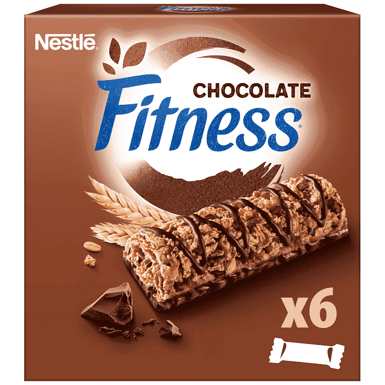 Nestle Fitness Μπάρες Δημητριακών Σοκολάτα 6x23,5gr