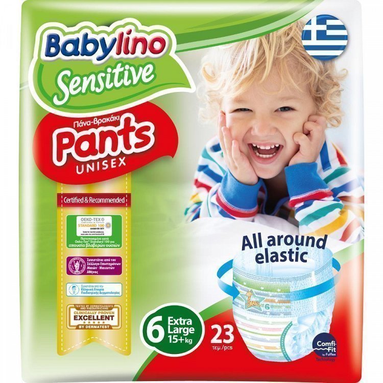 Babylino Sensitive Pants Πάνες No6 23τεμ (13-18Kg)