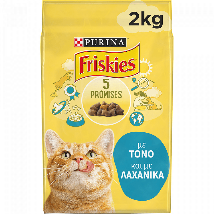 Friskies Ξηρά Τροφή Για Γάτες Με Τόνο & Λαχανικά 2kg