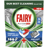 Fairy Platinum Plus Ταμπλέτες Πλυντηρίου Πιάτων Deep Clean 36τεμ