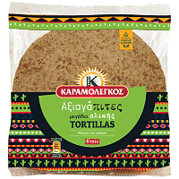 Αξιαγάπιτες Τορτίγιες Μεγάλες Ολικής Άλεσης 6x375gr