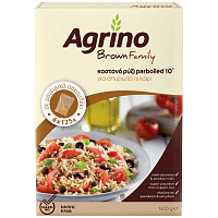 Agrino Brown Family Ρύζι Καστανό 10λεπτο Σακουλάκι 500gr