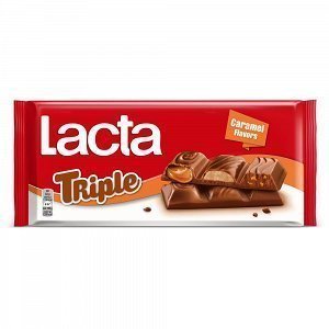Lacta Σοκολάτα Triple Caramel 90gr