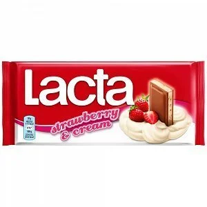 Lacta Σοκολάτα Φράουλα & Γιαούρτι 100gr