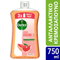 Dettol Κρεμοσάπουνο Ανταλλακτικό Grapefruit 750ml