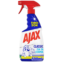Ajax Classic Καθαριστικό Τζαμιών Αντλία 500ml Τιμή Σοκ