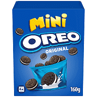 Oreo Mini Μπισκότα Γεμιστά Βανίλια 160gr