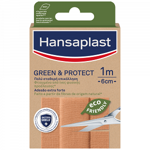 Hansaplast Επιθέματα Χεριών Green & Protect 1mx6cm