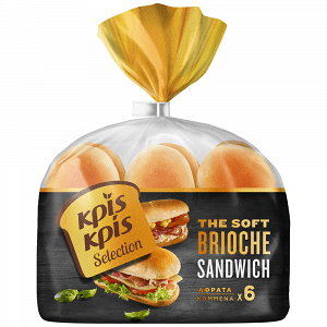 Κρις Κρις Selection Ψωμάκια The Soft Brioche Sandwich 342gr