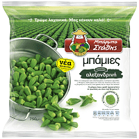 Μπαρμπά Στάθης Μπάμια Αλεξανδρινή Κατεψυγμένη 750gr