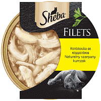 Sheba Fillets Υγρή Τροφή Γάτας Κοτόπουλο Σε Δισκάκι 60gr
