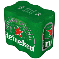 Heineken Μπύρα Lager Κουτί 6x330ml