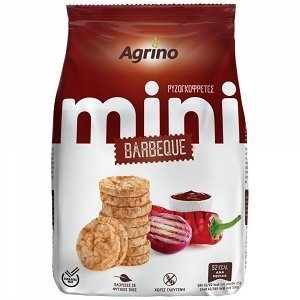 Agrino Mini Ρυζογκοφρέτες Barbeque 50gr