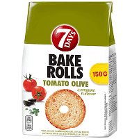 "7" Days Bake Rolls Ντομάτα-Ελιά 150gr