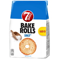 "7" Days Bake Rolls Αλάτι 150gr