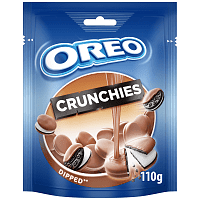 Oreo Μπισκότα Crunchy Bites Επικάλυψη Σοκολάτας 110gr