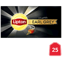 Lipton Μαύρο Τσάι Earl Grey 25 Φακελάκια