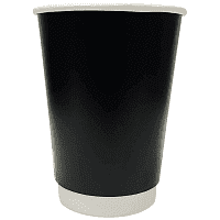 Ποτήρι Χάρτινο Μαύρο DW 12OZ 25τεμ