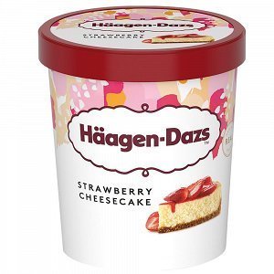 Haagen-Dazs Παγωτό Strawberry Cheesecake 400gr (460ml)