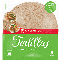 Παπαδοπούλου Τορτίγια Ολικής Άλεσης 20cm 320gr
