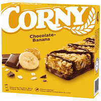 Corny Μπάρα Πρωτεΐνης Με Σοκολάτα & Μπανάνα 6x25gr