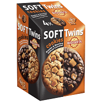 Βιολάντα Soft Twins Cookies Κακάο & Βανίλια Με Salted Caramel 160gr