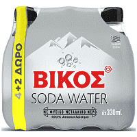 Βίκος Σόδα 330ml 4+2 Δώρο