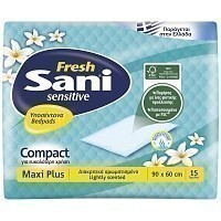 Sani Sensitive Fresh Υποσέντονα Ακράτειας Maxi Plus 15τεμ.