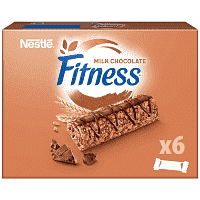 Nestle Fitness Μπάρες Δημητριακών Delice Σοκολάτα Γάλακτος 6x22,5gr