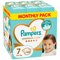 Pampers Premium Care N.7 15+kg 108τεμ