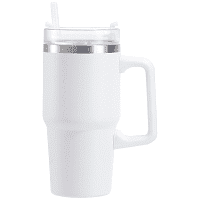 Tabletop Ισοθερμικό Δοχείο Ζεστό Κρύο Ρόφημα Διπλότοιχο Άσπρο 600ml