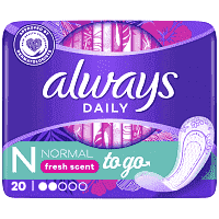 Always Singles To Go Normal Fresh Σερβιετάκια 20τεμ