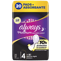 Always Σερβιέτες Platinum Ultra Secure Night 20τεμ