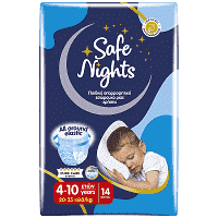 Safe Nights Παιδικό Εσώρουχο Αγόρι 4-10 Ετών 20-35kg 14τεμ