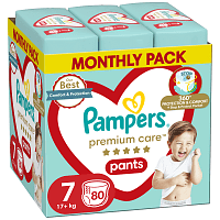 Pampers Premium Care Pants N.7 17+kg 80τεμ