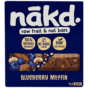 Nakd Μπάρα Blueberry Muffin 35gr 4 Τεμάχια