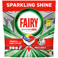 Fairy Platinum Plus Ταμπλέτες Πλυντηρίου Πιάτων Anti Dull 30τεμ