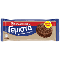 Παπαδόπουλου Μπισκότα Γεμιστά Με Σοκολάτα 58gr