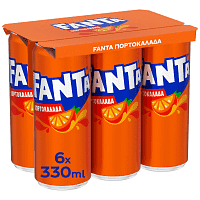 Fanta Πορτοκαλάδα 6x330ml