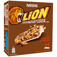 Nestle Lion Μπάρες Δημητριακών 6x25gr