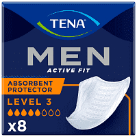 Tena Men Επιθέματα Ακράτειας Level 3 - 8 τεμ